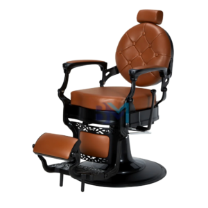 Sillón de barbería vintage marrón