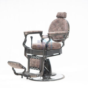 Sillón de barbería vintage marrón