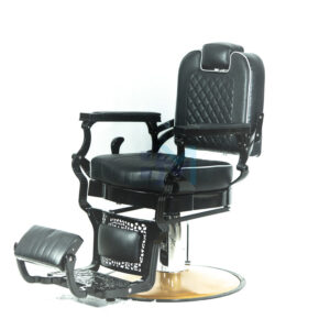 Sillón de barbería clásico negro