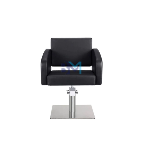 Silla de peluquería en polipiel color negro - Imagen 18