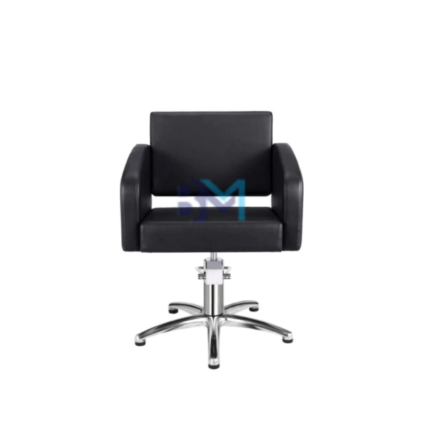 Silla de peluquería en polipiel color negro - Imagen 13