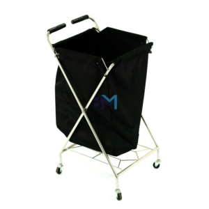 Carrito auxiliar de tela para toallas