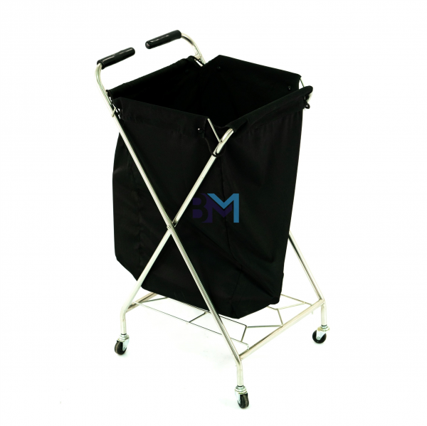 Carrito auxiliar de tela para toallas