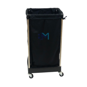 Carrito auxiliar de tela para toallas