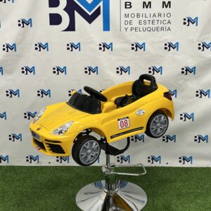 Silla de corte infantil diseño de coche amarillo