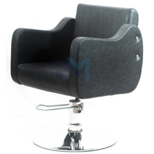 Silla de peluquería en polipiel color negro