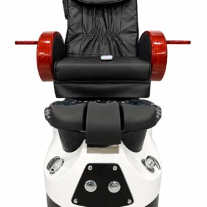 Silla de pedicura spa con bañera blanca