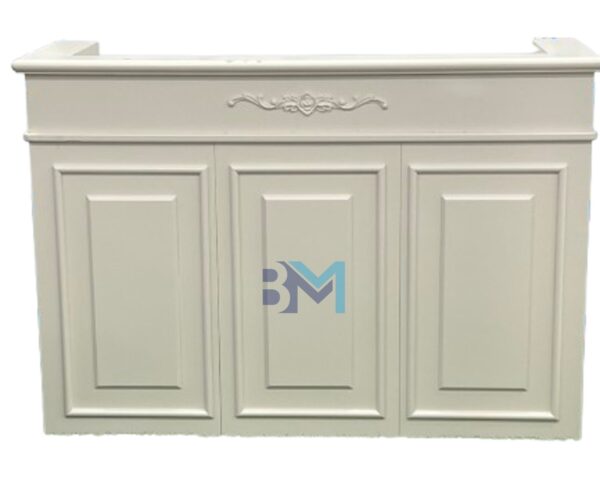 Mostrador de recepción blanco vintage