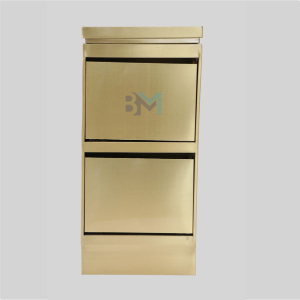 Mueble auxiliar de metal dorado, plateado o negro - Imagen 4