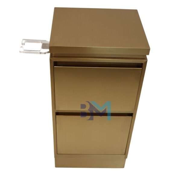 Mueble auxiliar de metal dorado, plateado o negro - Imagen 3