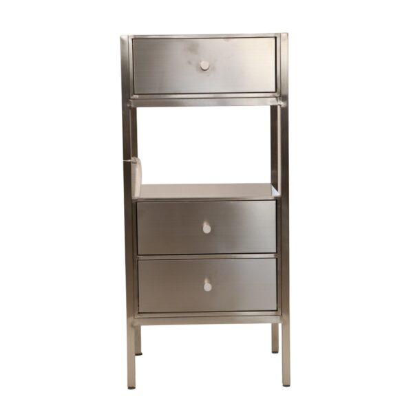 Mueble auxiliar de metal dorado o plateado - Imagen 9