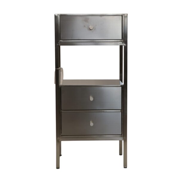 Mueble auxiliar de metal dorado o plateado - Imagen 7