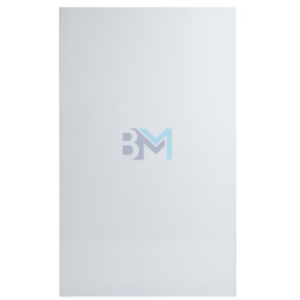 Mostrador de recepción blanco liso