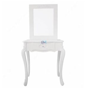 Espejo tocador vintage blanco