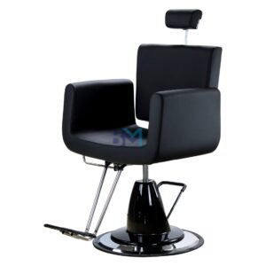 Silla de peluquería en polipiel negro