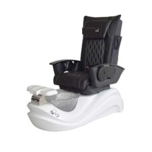 Silla de pedicura spa con bañera blanca