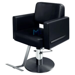 Silla de peluquería en polipiel negro