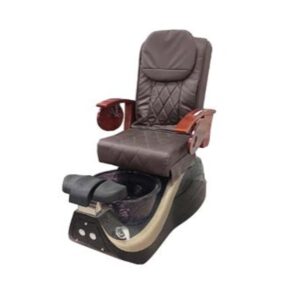 Silla de pedicura spa con bañera negra