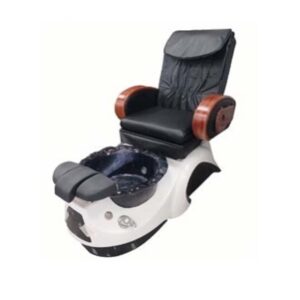 Silla de pedicura spa con bañera blanca