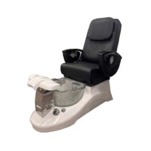 Silla de pedicura spa con bañera blanca