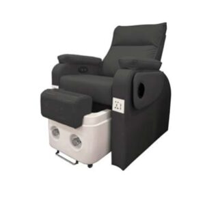 Silla de pedicura negro spa con pediluvio