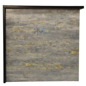 Mostrador de recepción negro con gris