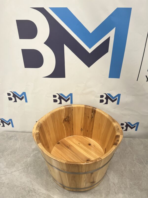 Cubo de pedicura de madera grande - Imagen 3