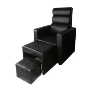 Sillón de pedicura negro