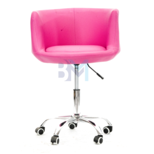 Silla de manicura en polipiel fucsia