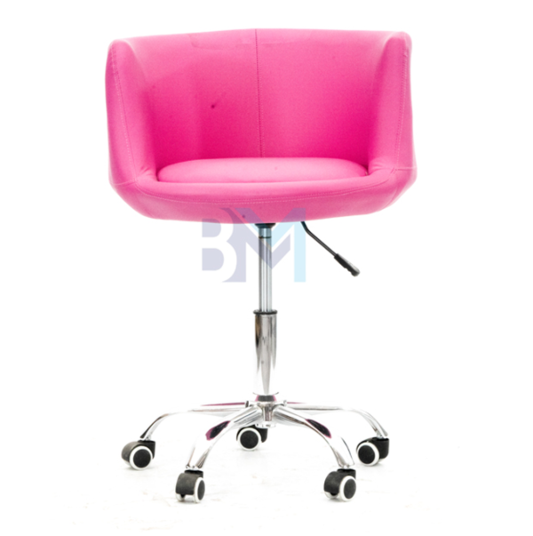 Silla de manicura en polipiel fucsia