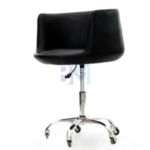Silla de manicura en polipiel negro