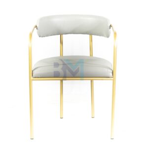 Silla de manicura en polipiel , disponible en color gris