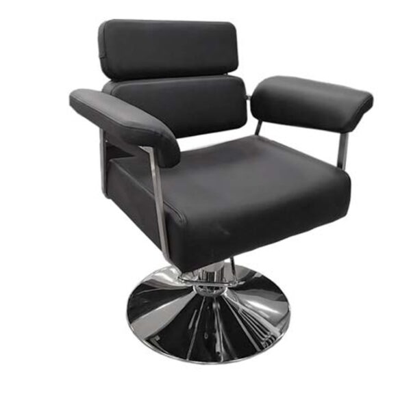Silla de peluquería en polipiel color negro - Imagen 2
