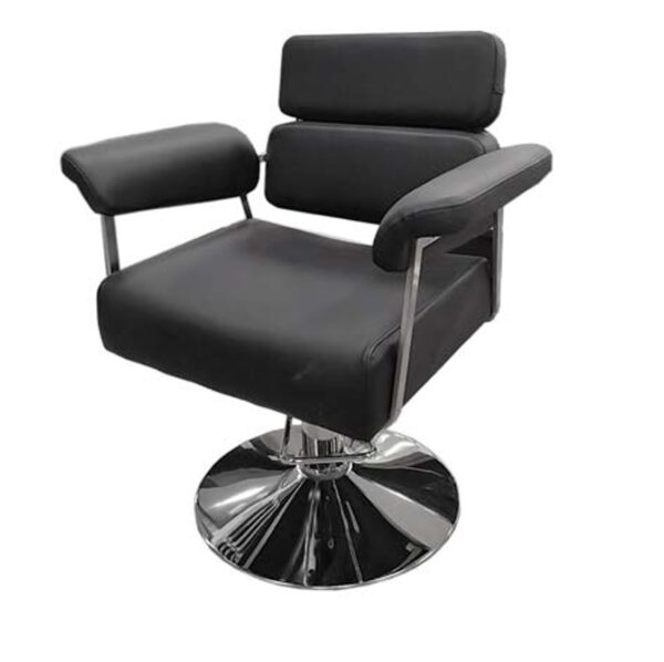 Silla de peluquería en polipiel color negro
