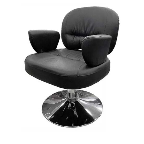 Silla de peluquería en polipiel color negro