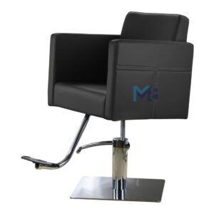 Silla de peluquería en polipiel color negro