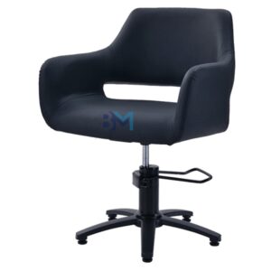 Silla de peluquería en polipiel color negro