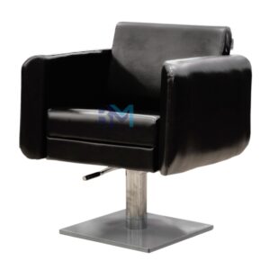 Silla de peluquería en polipiel color negro