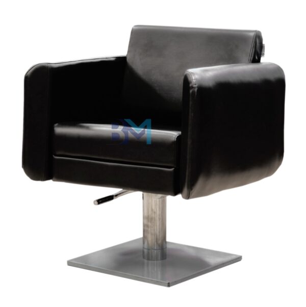 Silla de peluquería en polipiel color negro