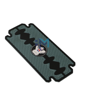 Alfombrilla de barberia de goma antideslizante