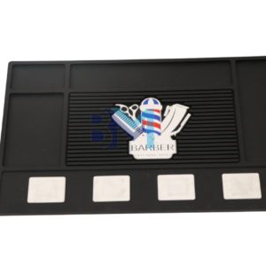 Alfombrilla de barberia de goma antideslizante