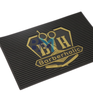Alfombrilla de barberia de goma antideslizante
