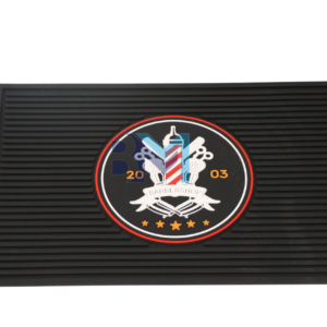 Alfombrilla de barberia de goma antideslizante