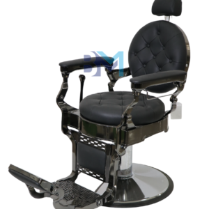 Sillón de barbería vintage negro