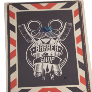 Letrero de metal vintage para decoracion de barberia