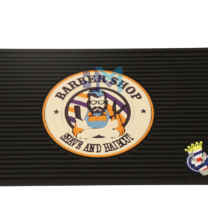 Alfombrilla de barberia de goma antideslizante