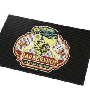 Alfombrilla de barberia de goma antideslizante