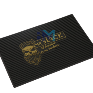 Alfombrilla de barberia de goma antideslizante