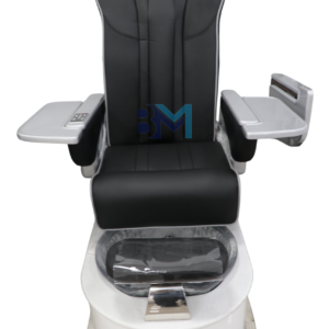 Silla de pedicura spa con bañera y negro