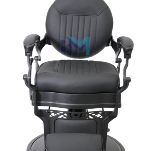 Sillón de barbería vintage negro